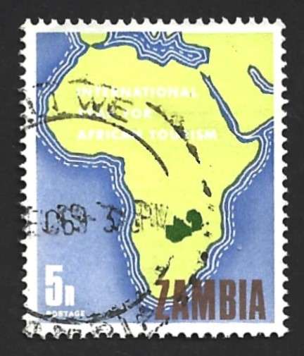 1969 ZAMBIA YEAR OF AFRICAN TOURISM