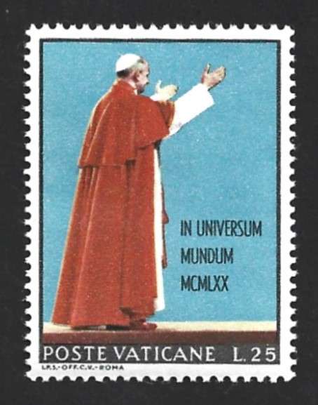 1970 VATICAN CITY POPE PAUL VI