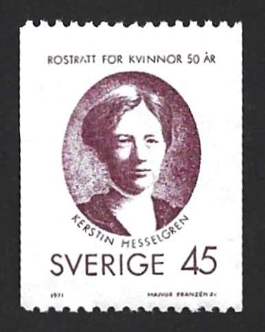 1971 SWEDEN WOMEN'S SUFFRAGE