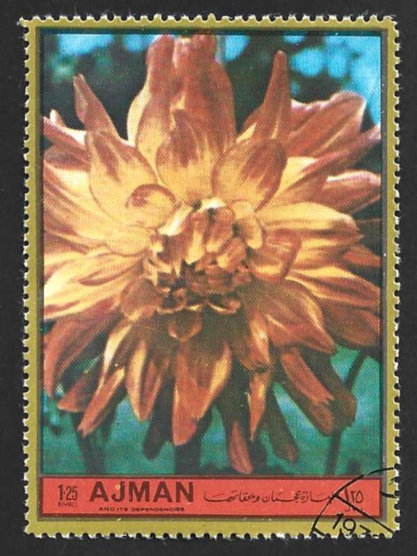 1972 AJMAN EUROPEAN FLOWERS