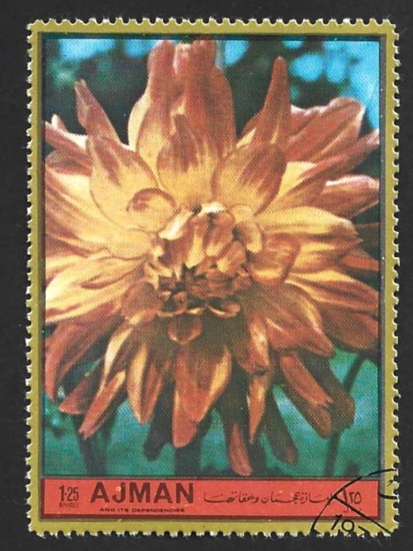 1972 AJMAN EUROPEAN FLOWERS
