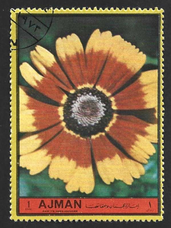 1972 AJMAN EUROPEAN FLOWERS