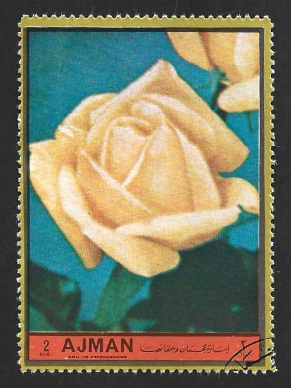 1972 AJMAN EUROPEAN FLOWERS