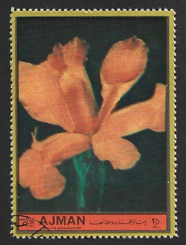 1972 AJMAN EUROPEAN FLOWERS