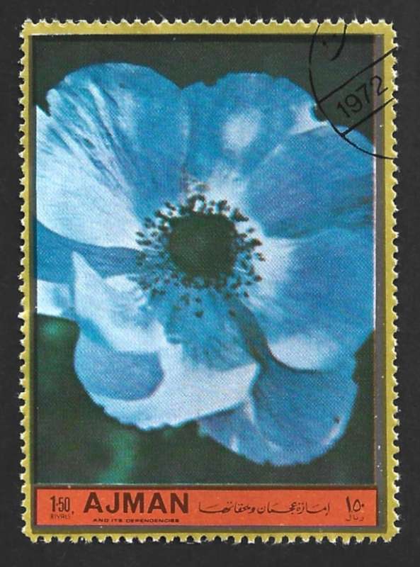 1972 AJMAN FIELD FLOWERS