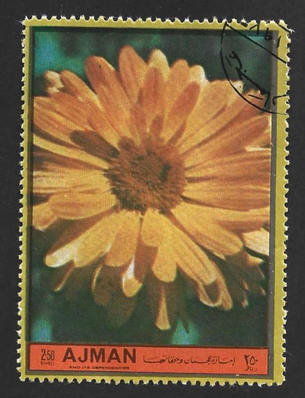 1972 AJMAN FIELD FLOWERS