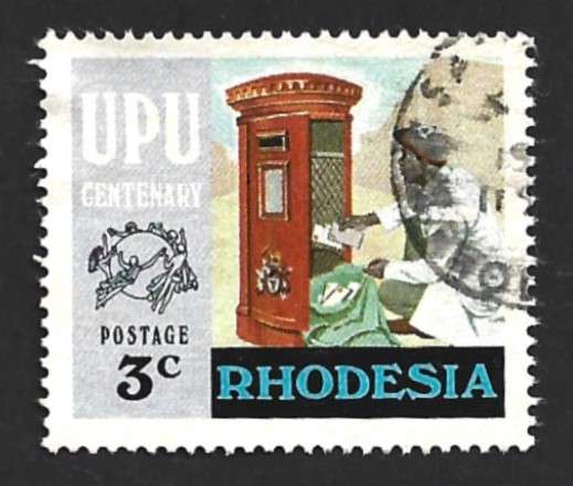 1974 RHODESIA ANNIVERSARY OF U.P.U
