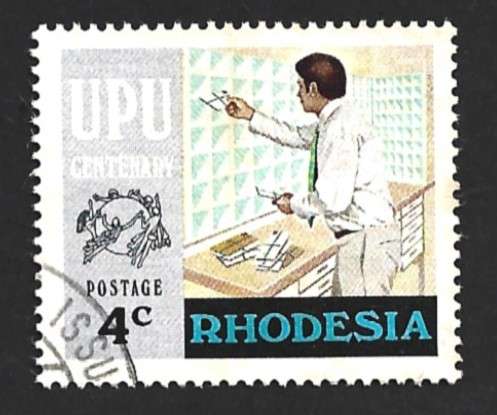 1974 RHODESIA ANNIVERSARY OF U.P.U