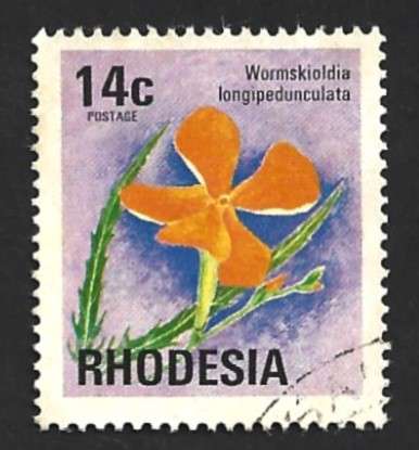 1974 RHODESIA FLOWER