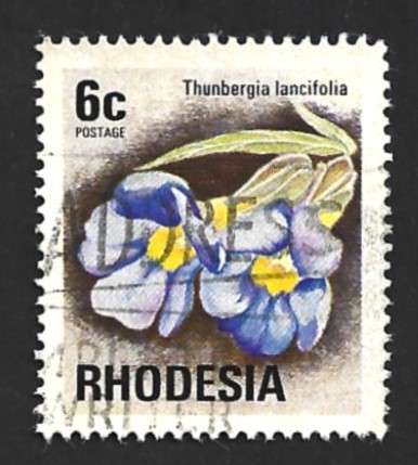 1974 RHODESIA FLOWER