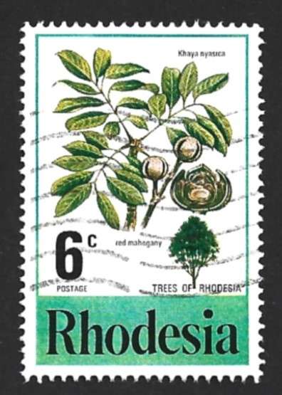 1976 RHODESIA FLOWERING TREE