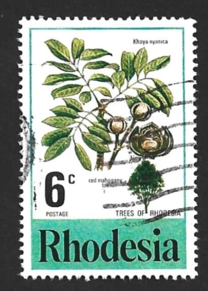 1976 RHODESIA FLOWERING TREE