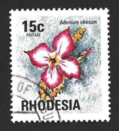 1976 RHODESIA FLOWER