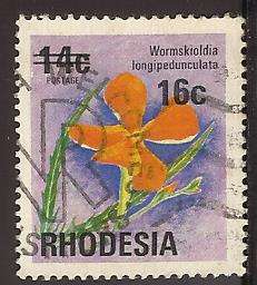 1976 RHODESIA FLOWER