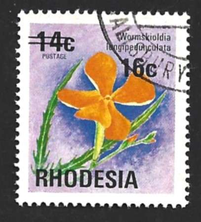 1976 RHODESIA FLOWER