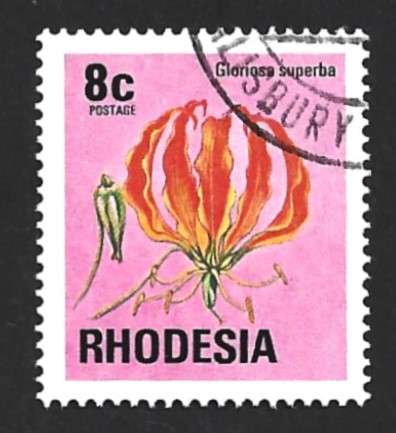 1976 RHODESIA FLOWER