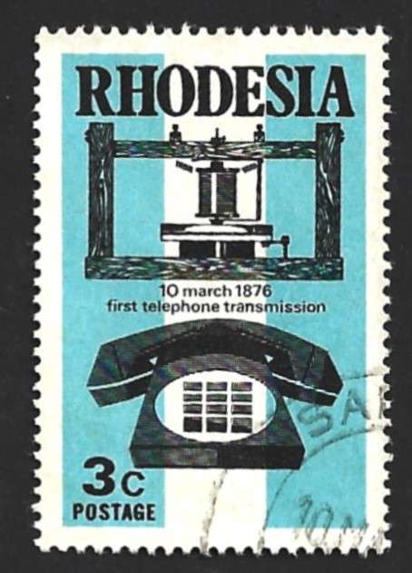 1976 RHODESIA THE 100TH ANNIVERSARY OF THE TELEPHONE