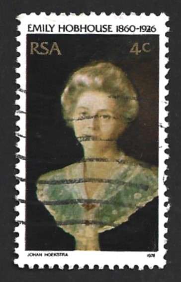 1976 SOUTH AFRICA THE 50TH ANNIVERSARY OF THE DEATH OF EMILY HOBHOUSE