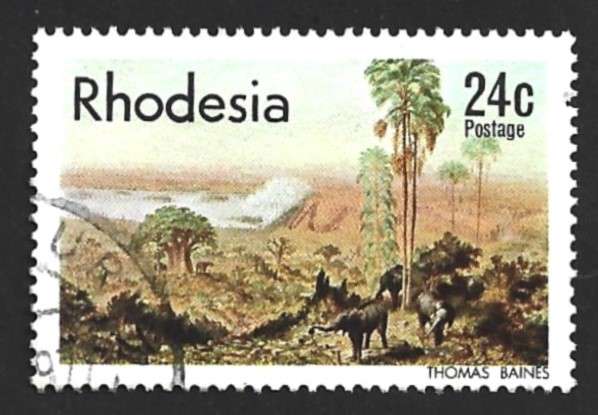 1977 RHODESIA LANDSCAPE PAINTINGS