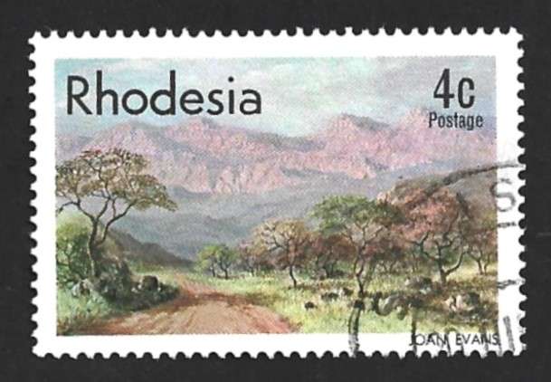 1977 RHODESIA LANDSCAPE PAINTINGS