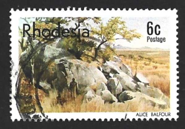1977 RHODESIA LANDSCAPE PAINTINGS