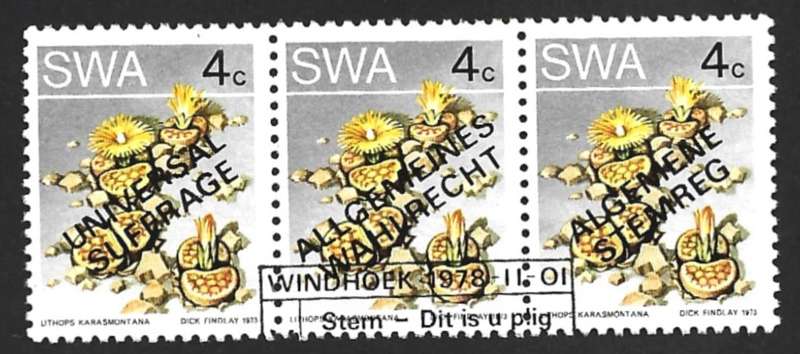 1978 SOUTH WEST AFRICA UNIVERSAL SUFFRAGE