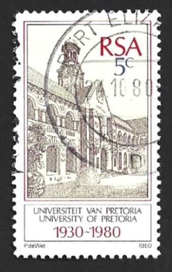 1980 SOUTH AFRICA THE 50TH ANNIVERSARY OF UNIVERSITY OF PRETORIA