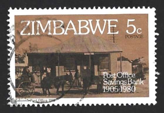 1980 ZIMBABWE POST OFFICE