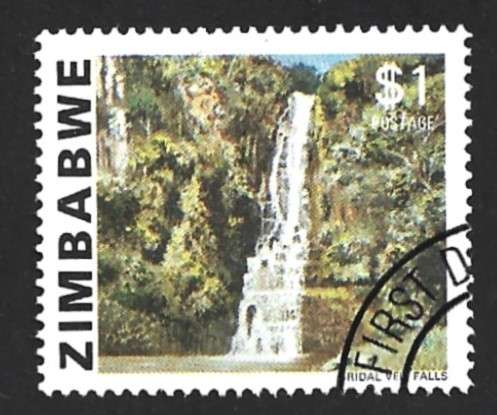 1980 ZIMBABWE WATERFALL