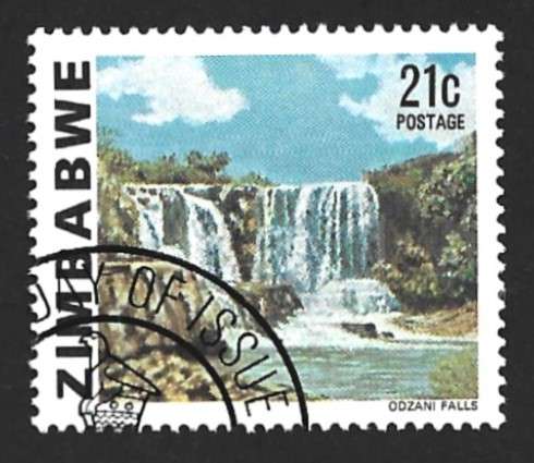 1980 ZIMBABWE WATERFALL