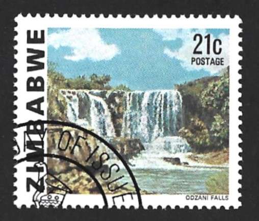 1980 ZIMBABWE WATERFALL