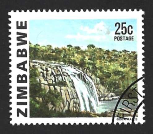 1980 ZIMBABWE WATERFALL