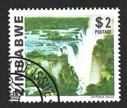 1980 ZIMBABWE WATERFALL
