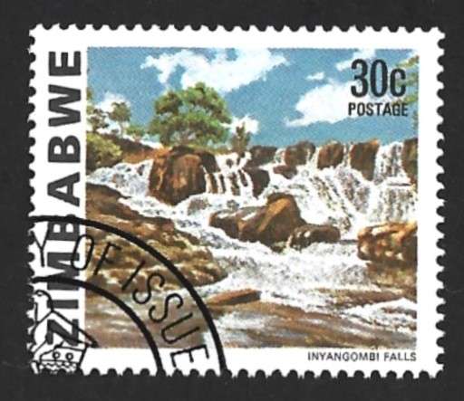 1980 ZIMBABWE WATERFALL