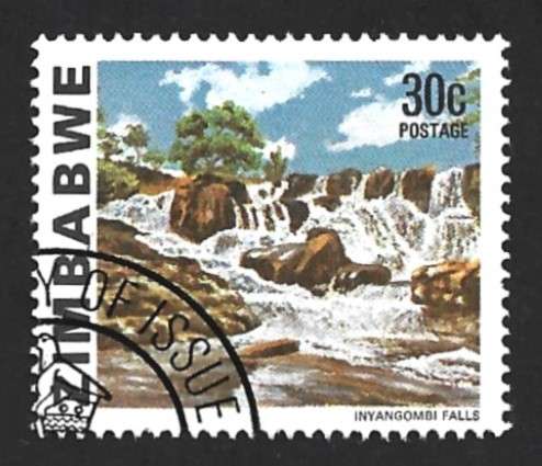 1980 ZIMBABWE WATERFALL