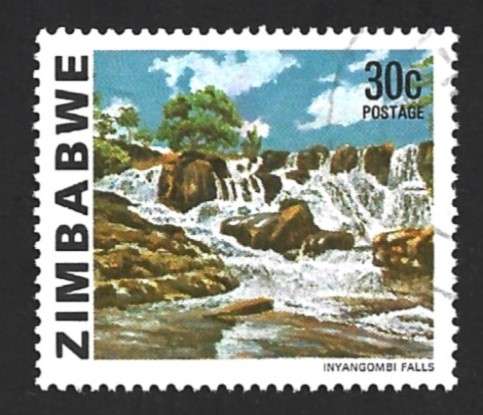 1980 ZIMBABWE WATERFALL