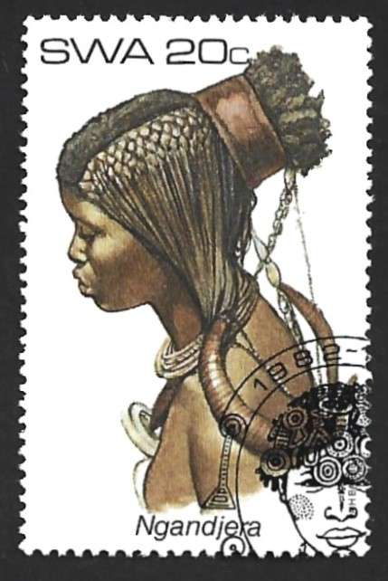 1982 SOUTH WEST AFRICA FEMALE HEADDRESSES
