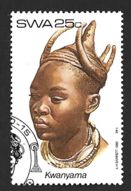 1982 SOUTH WEST AFRICA FEMALE HEADDRESSES