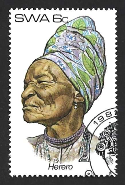 1982 SOUTH WEST AFRICA FEMALE HEADDRESSES