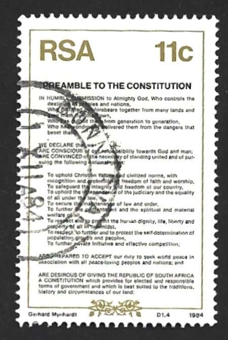 1984 SOUTH AFRICA CONSTITUTION