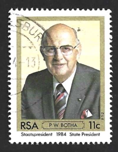 1984 SOUTH AFRICA PRESIDENT BOTHA
