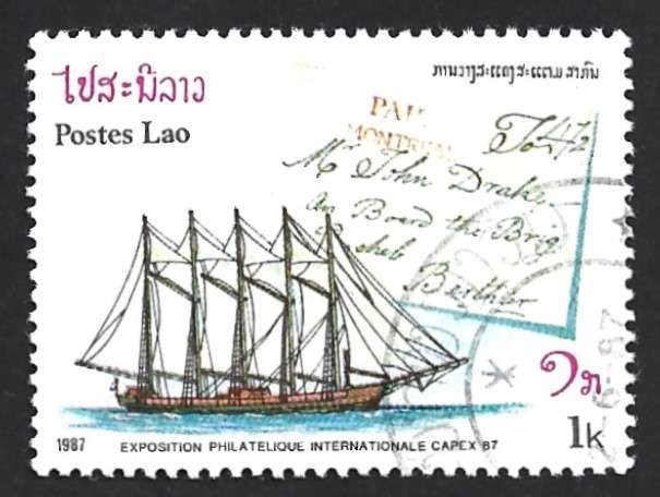 1987 LAOS SHIPS AND COVERS