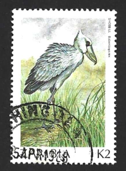 1987 ZAMBIA ANIMAL BIRD