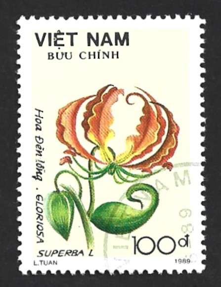 1989 VIETNAM FLOWERS