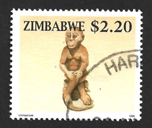 1996 ZIMBABWE ANIMAL WOOD CARVINGS