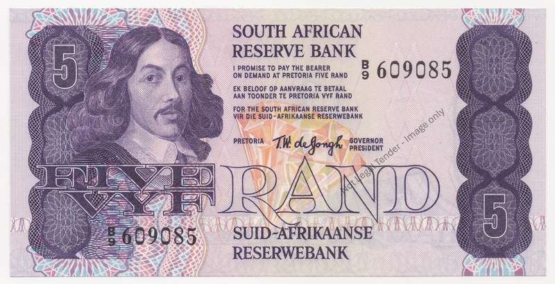 1978 R5 Note - TW de Jongh - Fourth Issue - UNC