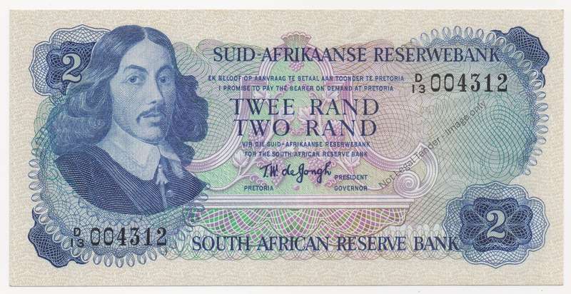 1974 R2 Note - TW de Jongh - Second Issue - UNC