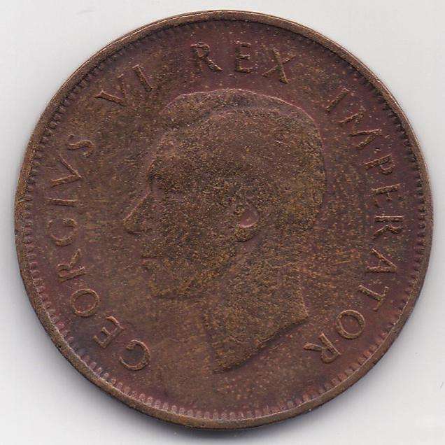 1942 UNION HALF PENNY