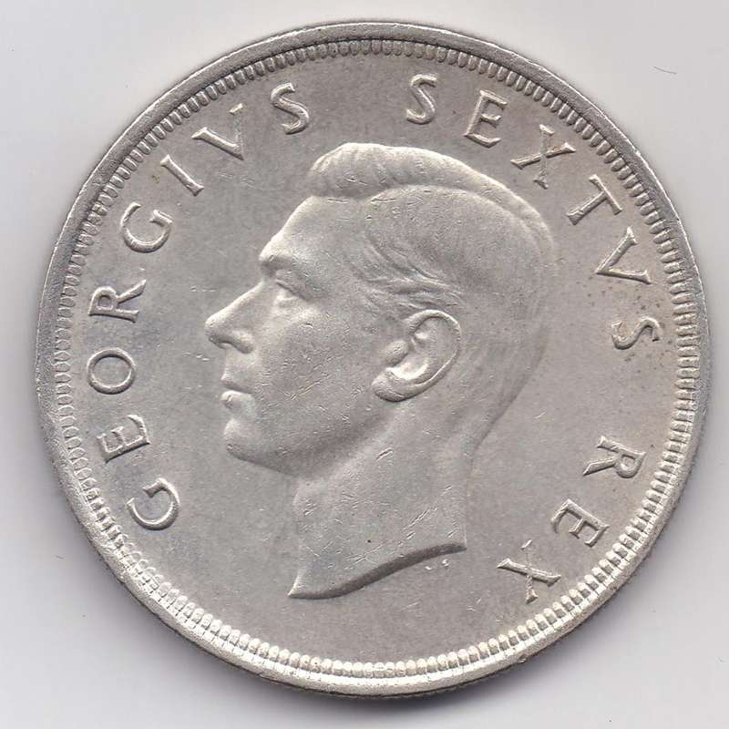 1951 SA Union Silver 5 Shilling