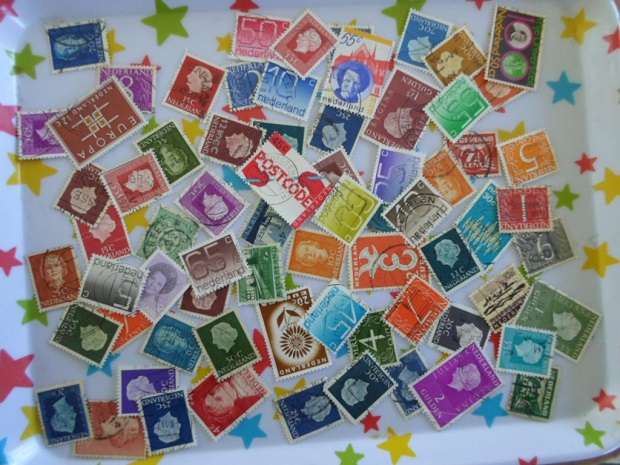 160 X NETHERLANDS AND S A UNION STAMPS USED OFF PAPER SEE PICS